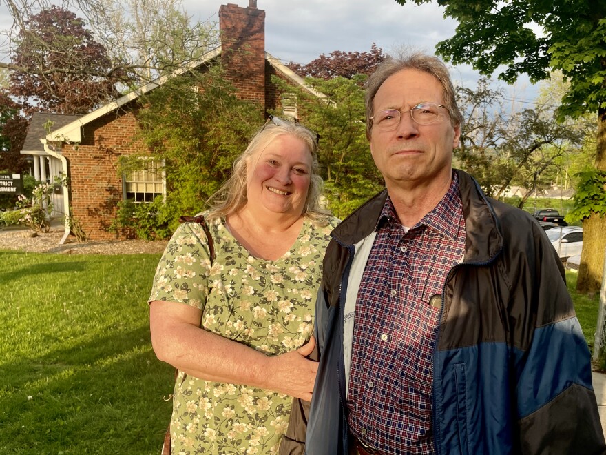 Sally and Peter Yablonsky hope to move forward with a solar development on their property in Vestal. (Rebecca Redelmeier/WSKG)