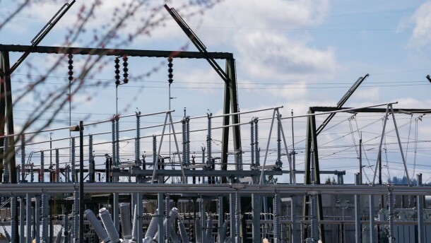 FILE: A Portland General Electric substation in Sherwood, Ore., on March 17, 2026. PGE will soon start charging data centers more to reflect the costs they are imposing on the electrical grid.