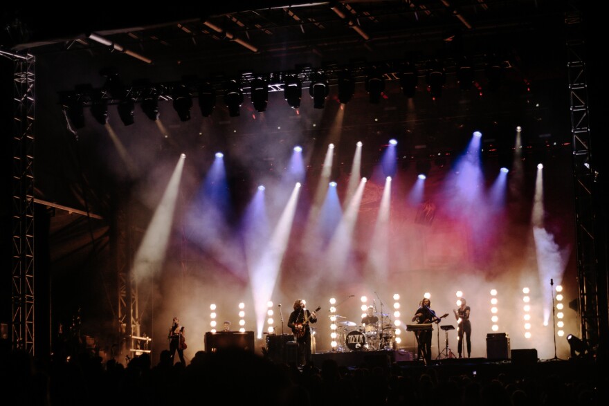 2019 Newport Folk Festival crowd enjoying the performances