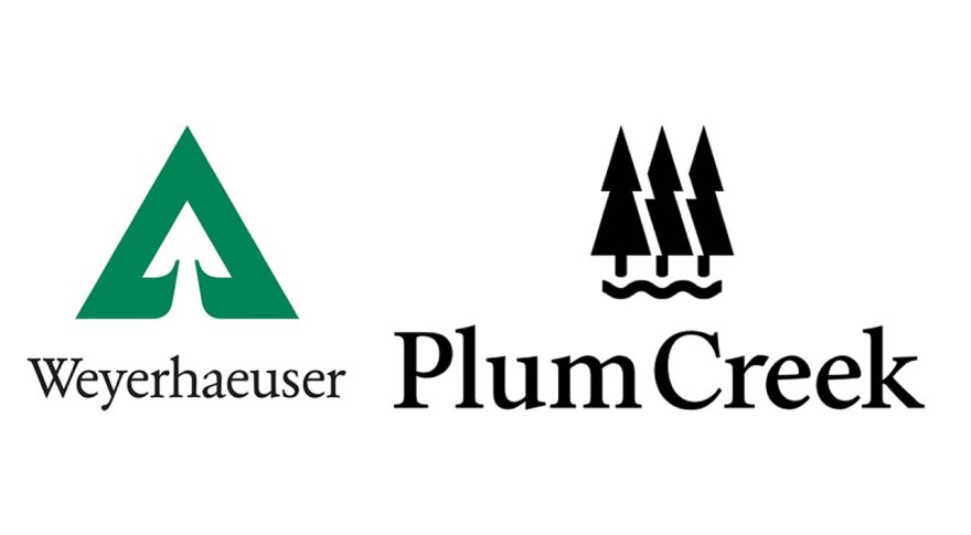 The $8 billion merger between Weyerhaeuser & Plum Creek was announced last November.