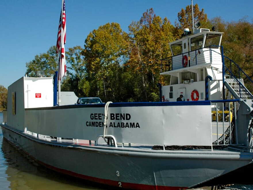 The Gee's Bend Ferry runs between Gee's Bend and Camden, the county seat of Wilcox County.