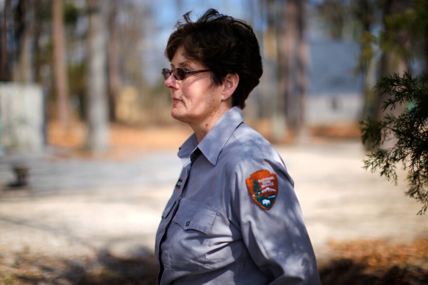 Dorothy Geyer, a natural resource specialist for the National Park Service at Jamestown, says it's common practice among archaeologists to intentionally leave some artifacts in the ground — so future researchers can study them with better technology. But with flooding in the forecast, that principle is now up for debate.