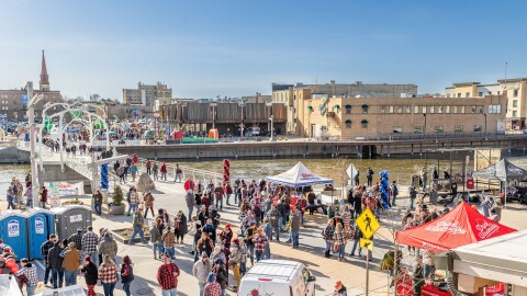 The beer festival, Flannelfest, is this Saturday, Feb. 28, in downtown Janesville, Wi.
