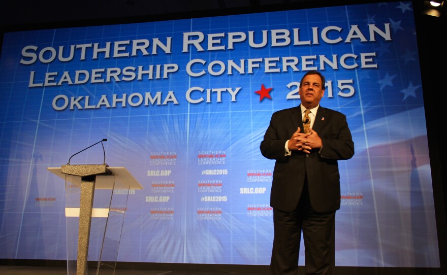 New Jersey Gov. Chris Christie speaks at the Southern Republican Leadership Conference