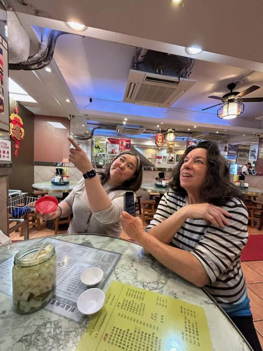 Resident chef Kathy Gunst on a food tour in Hong Kong. (Kathy Gunst/Here & Now)