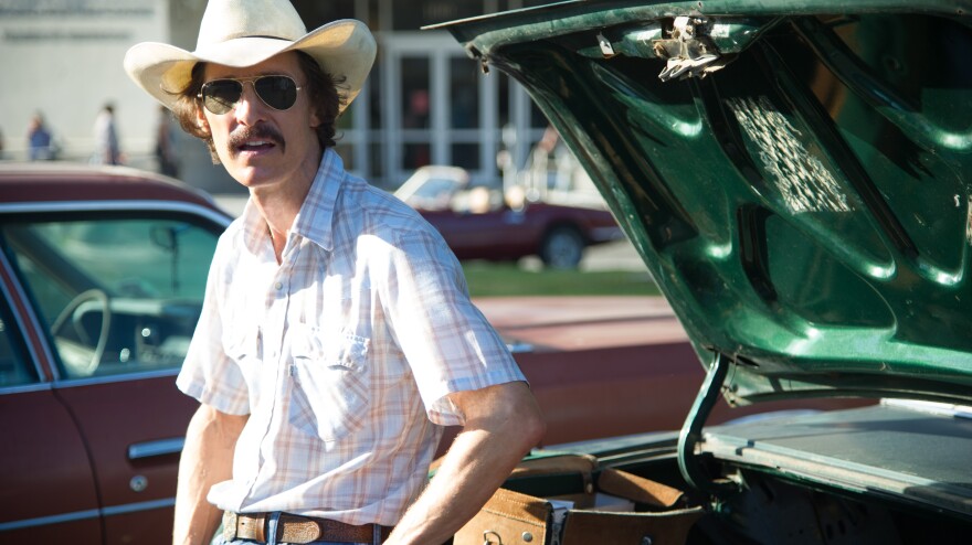 In <em>Dallas Buyers Club,</em> Matthew McConaughey takes on the role of Ron Woodroof, a Texas man who, diagnosed with AIDS in the 1980s, begins to smuggle experimental drugs in from Mexico.