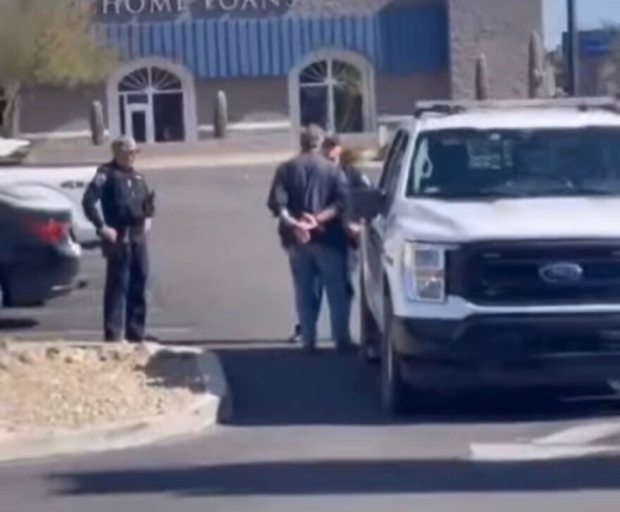 A video posted on Instagram by Yuma Watch shows Yuma police arresting a man during a protest.
