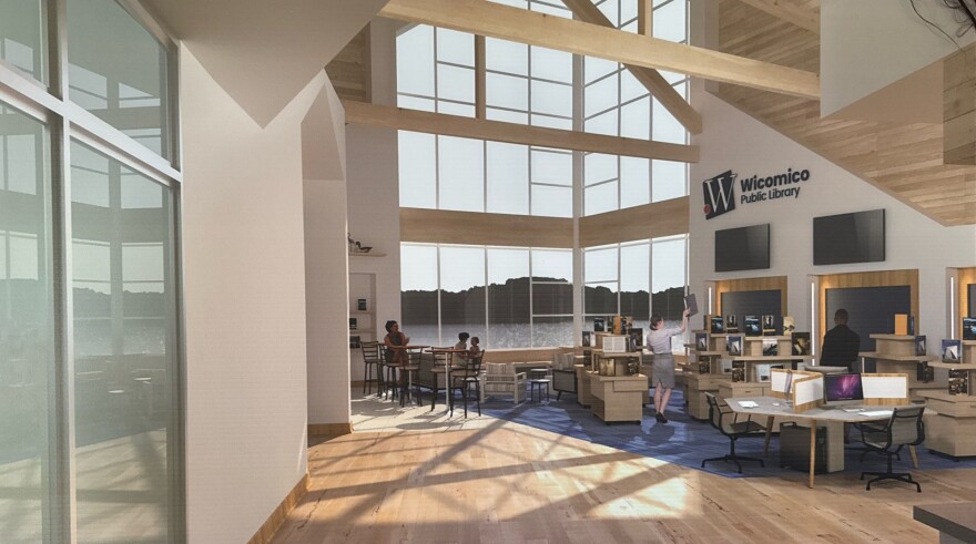 Rendering of Future Library at Former Ward Museum Building