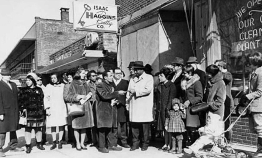 Issac Haggins sold homes to African Americans at a time when white realtors wouldn't. His office was bombed in 1969. [Cleveland Memory Project]