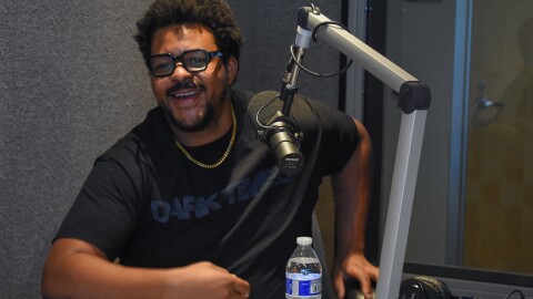 Anwar Newton in the KJZZ studios in Tempe.