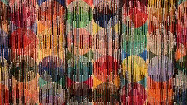 Details from the "Nordic Echoes" exhibit on display at the South Dakota Art Museum.