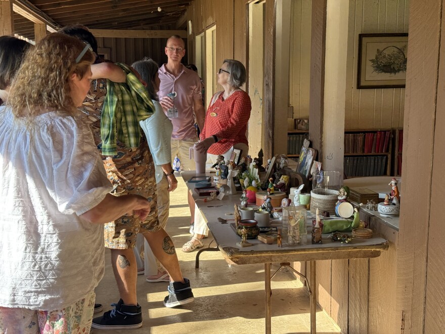 Reeves' items were displayed for people to take memories of her