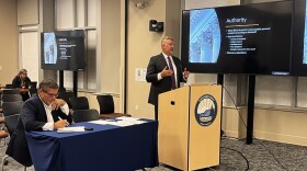 Keith Miller, left, with his lawyer, Brian Elston.