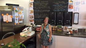 Sun Kim at her restaurant, Sun Kim Bop, in downtown Springfield, Massachusetts.