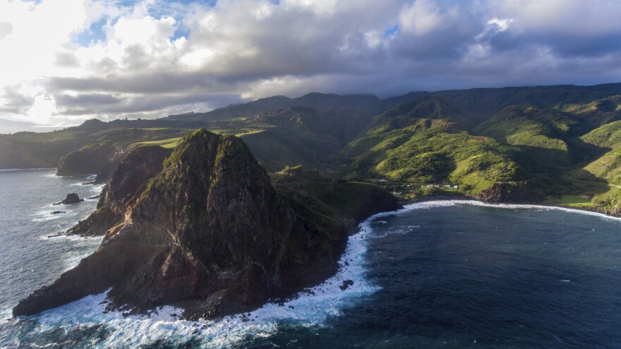 This photo provided by Kawena Alo-Kaonohi shows a view looking down into Kahakuloa village in Wailuku, Hawaii, on Jan. 18, 2020. The village was the scene of a brutal attack in 2014.