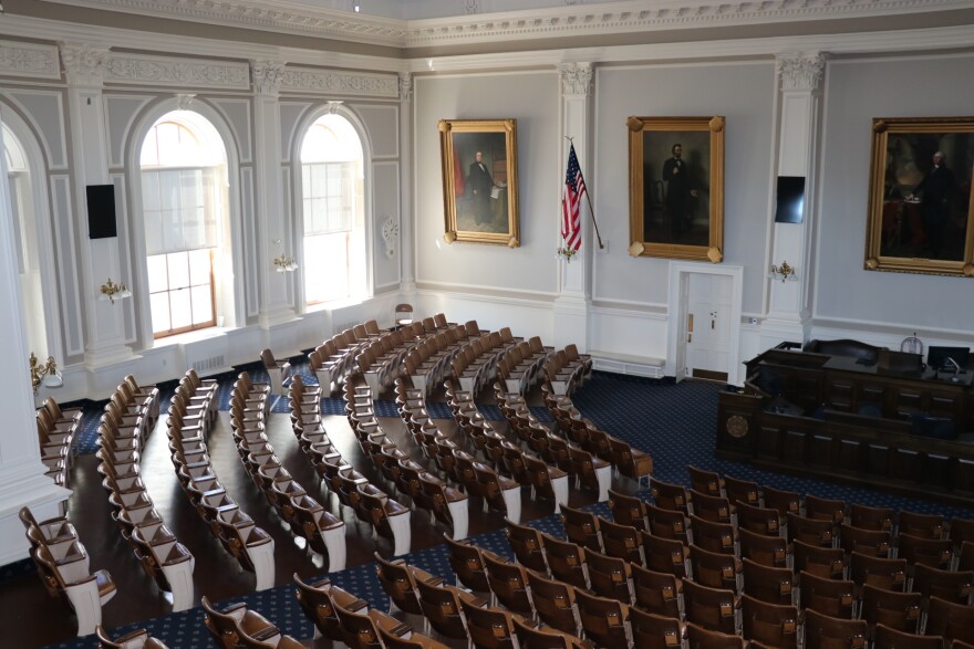  The House chamber at the N.H. State House