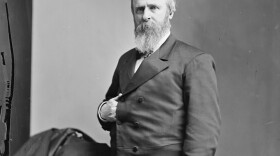 A photograph of President Rutherford B. Hayes circa 1870. From the Brady-Handy photograph collection at the Library of Congress.