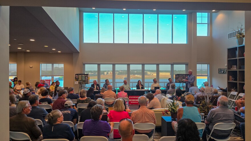 A capacity crowd of residents, elected officials, and political candidates gathered in Granbury to discuss the rapid growth of Al infrastructure