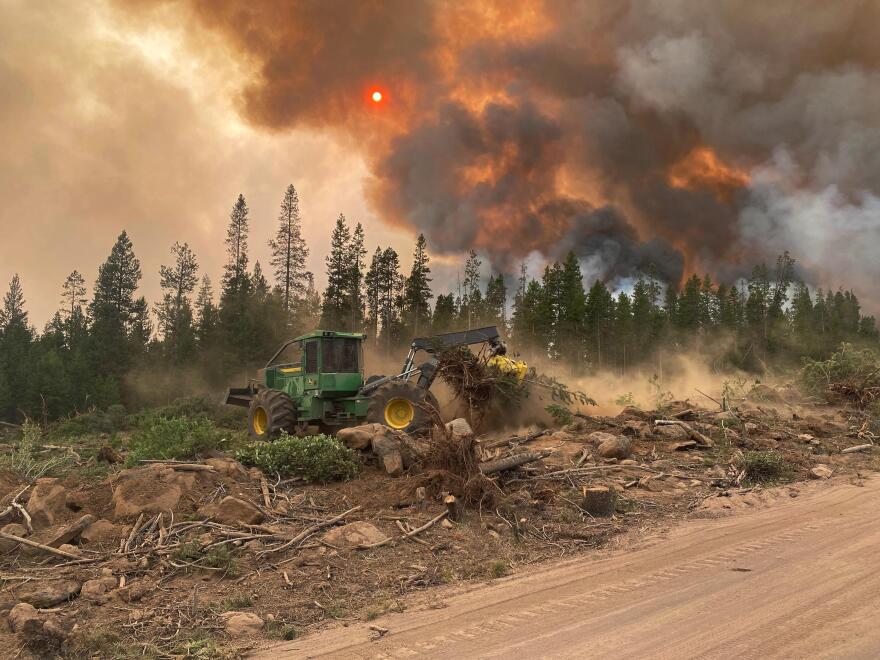 A July 27, 2021 photo of the Bootleg Fire. For several weeks, it was the country's largest wildfire this year.