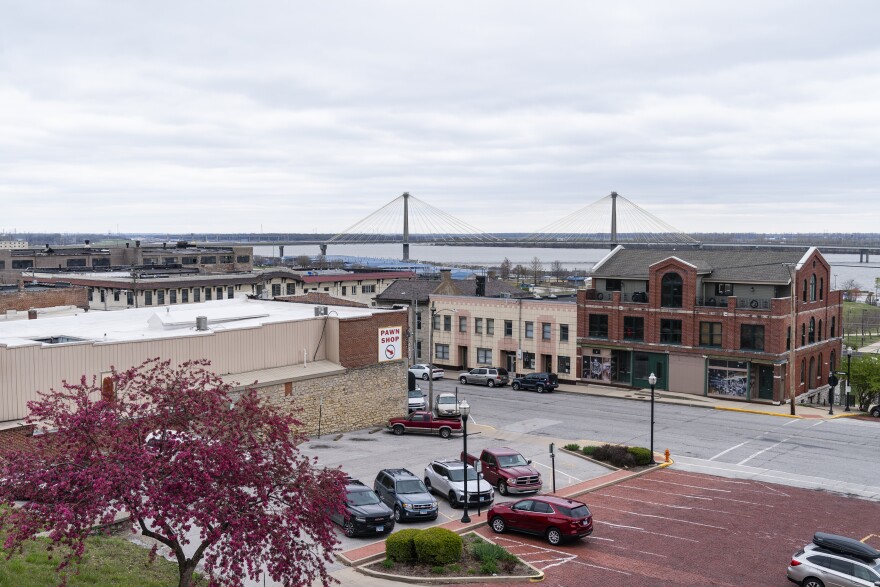 Downtown Alton on Tuesday, March 26, 2024. AltonWorks, who is building the LoveJoy apartment complex is receiving over $1 million in federal funding.