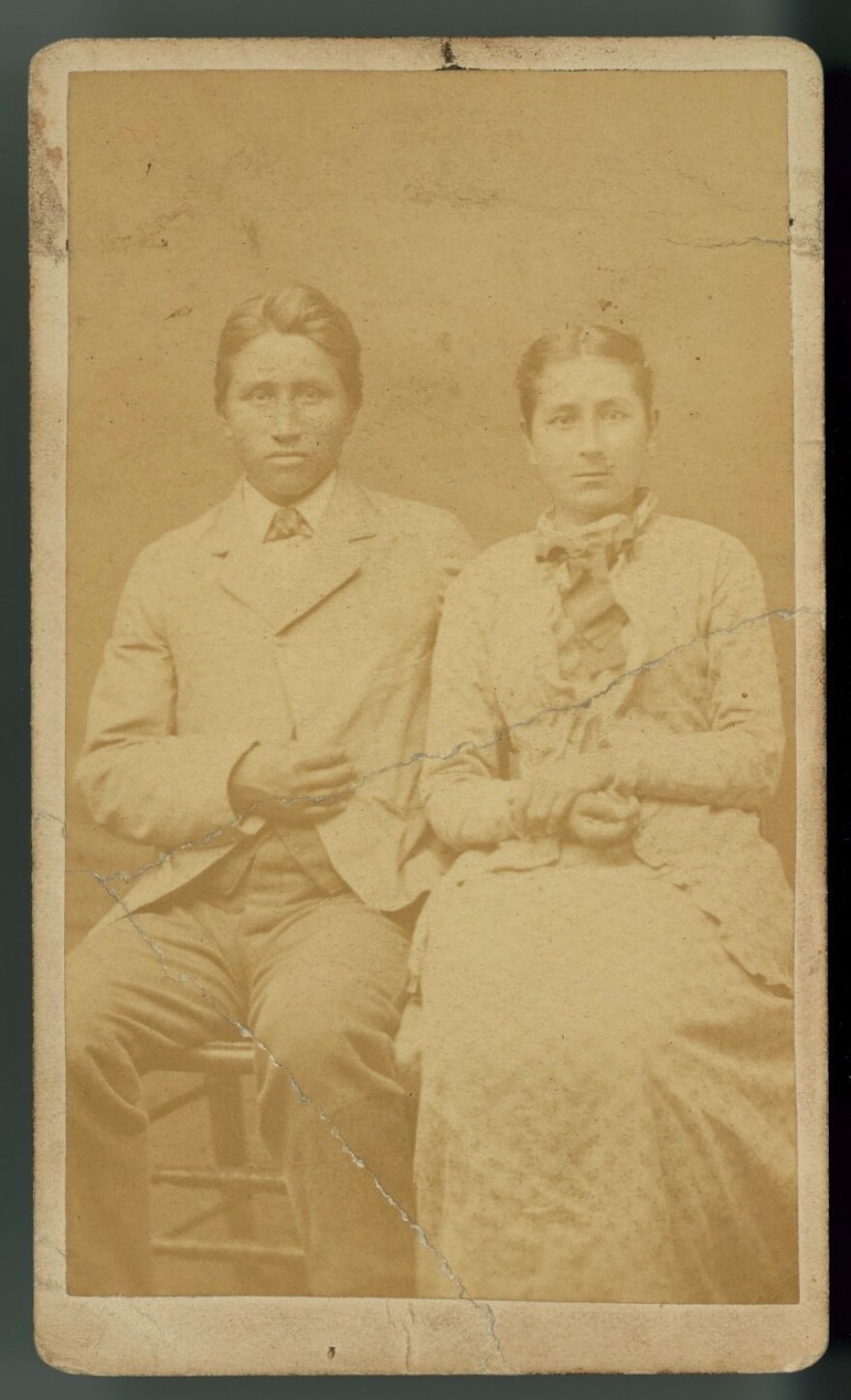 Portrait of Francis La Flesche and Sister, Susette