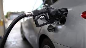 A gas pump fills a car with fuel at a gas station on May 10, 2017 in San Rafael, Calif. (Justin Sullivan/Getty Images)