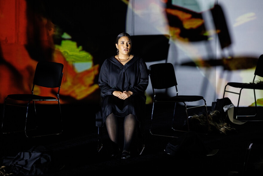 Mikaela Bennett as Catherine Holly in the operatic production of 'Suddenly Last Summer.'