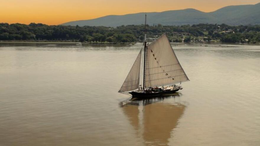 Folksinger Pete Seeger used his sloop, the Clearwater, to campaign for a cleanup of the Hudson River.