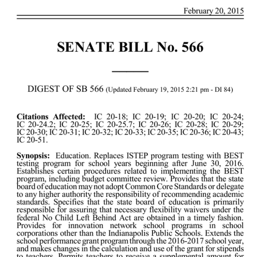 Senate Bill 566