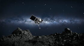 OSIRIS-REx illustration at Bennu