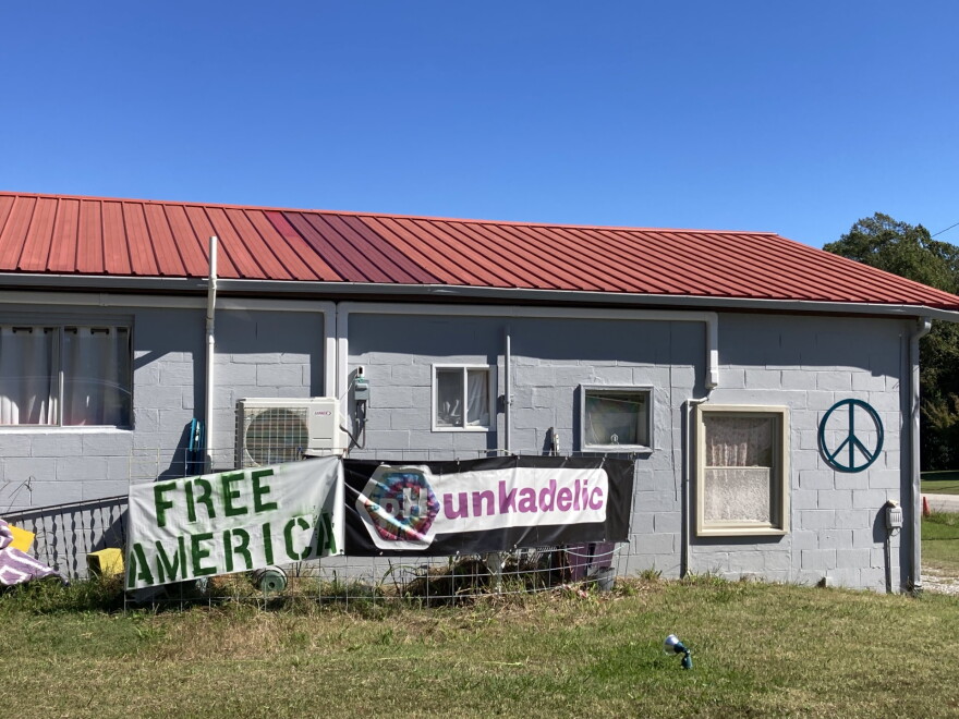 Allison Crews watches ICE detainees come and go from her community center called Phunkadelic.