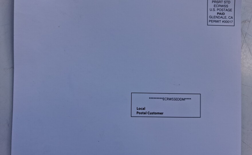 Front and back of a campaign mailer sent to Cortez voters ahead of the April 7 city council election. The postcard features multiple candidates and was distributed through bulk mail but does not appear to include a visible “paid for by” disclosure identifying who funded or authorized it.