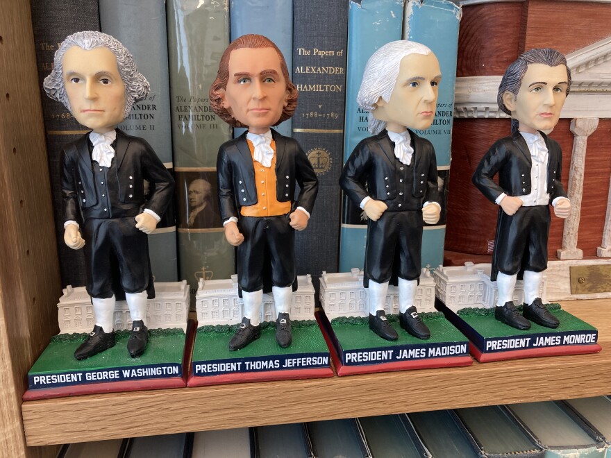 From bobble heads to buttons, a Roosevelt teddy bear to the uniform that cost Michael Dukakis an election — it's all on display at UVA