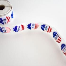 Voting stickers