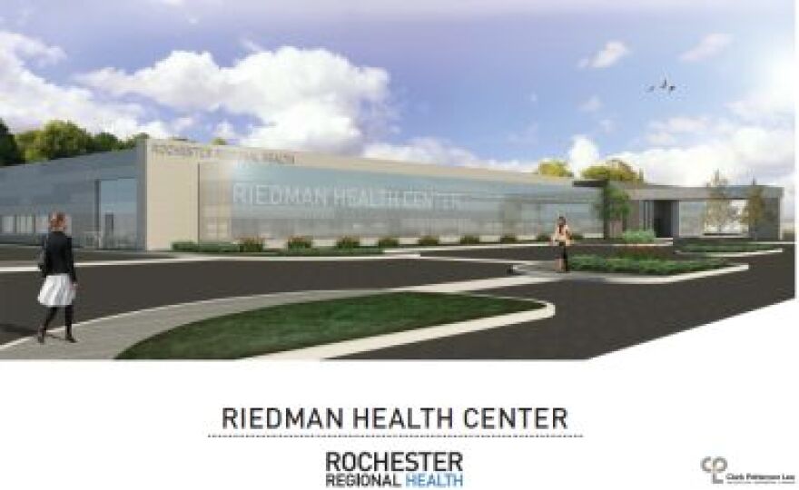 Artist's rendering of the new Riedman Health Center