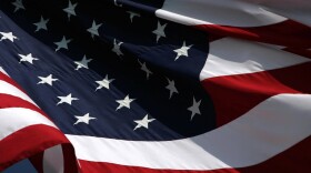 An American flag waves. (Ronald Martinez/Getty Images)