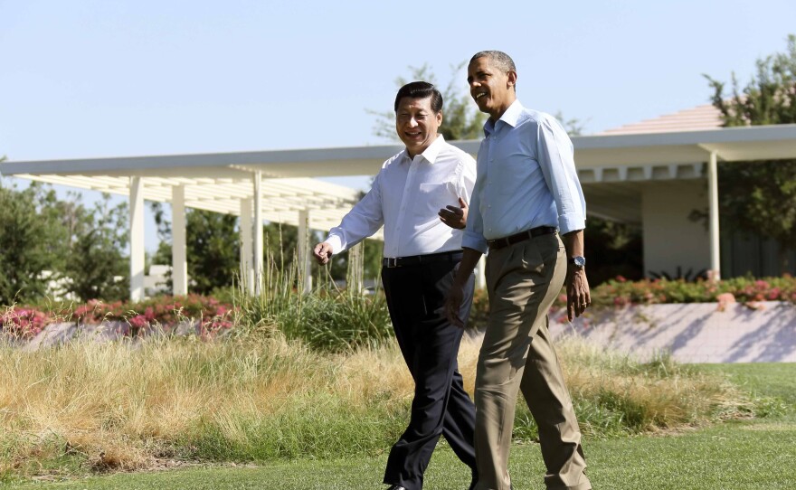 Xi Jinping met with President Barack Obama for an informal summit at California's Sunnylands estate in June 2013. The visit was seen by some as a new, more informal style of Chinese diplomacy.