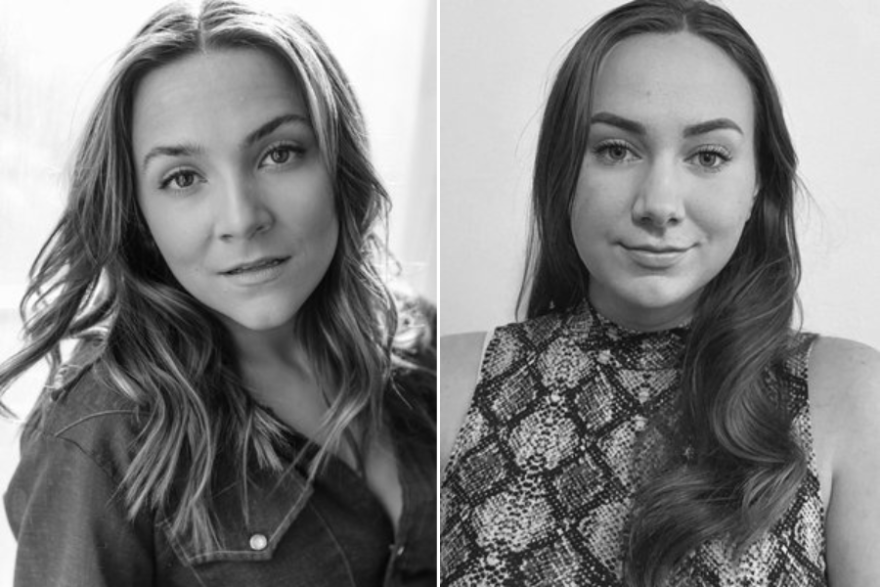 August Kiss Fegley (left), creator and actor, and Katie Kunkel (right), director and producer of the new play Saloon Girls, which will make its debut at Civic Theatre of Allentown before traveling to the Edinburgh Festival Fringe this August.