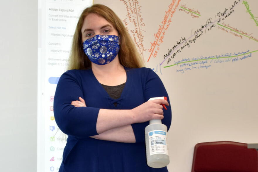 Crawfordsville High School teacher Emily Race says coming up with ideas about what can help her cope with pandemic-fueled stress feels like another task on a never-ending list of things to do.