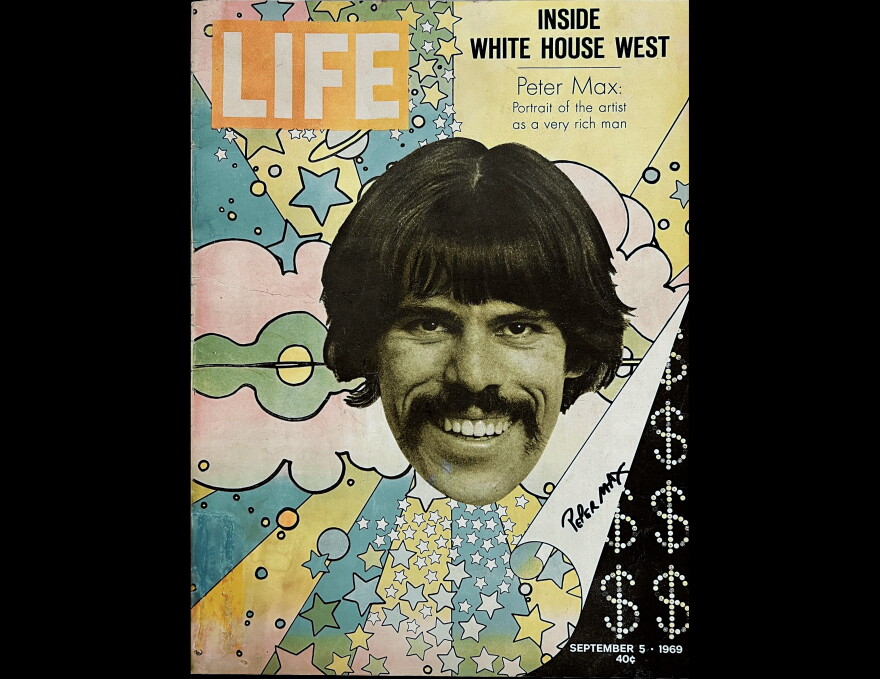 Sept. 5, 1969 cover of Life Magazine featuring artist Peter Max.