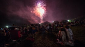 The finale kicked off shortly before 10 p.m. and for many launched the holiday weekend. (Will England/WUFT News)
