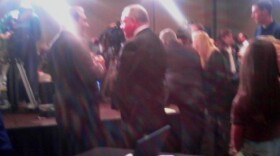Congressman Reynolds conducting television interviews on elelction night