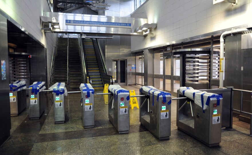 Philadelphia Mayor Michael Nutter ordered that all public transportation and city offices be closed Monday and Tuesday.