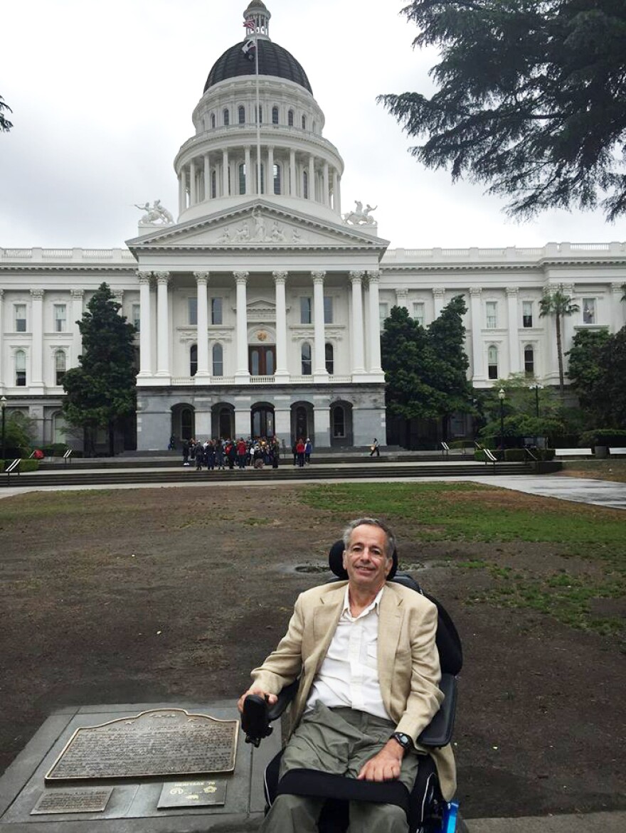 David Huntley testified in favor of California's right to try bill in April 2015 in Sacramento. He died three months later.