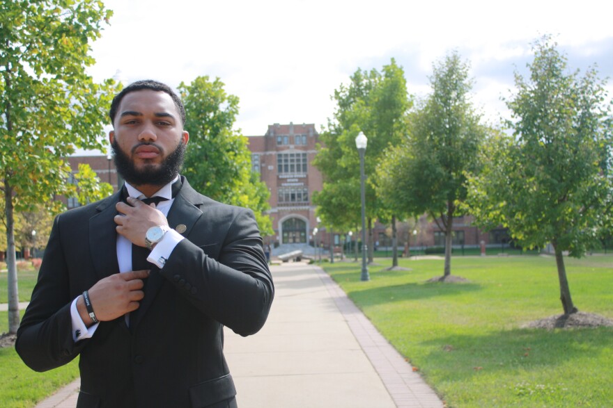 Brice Dean, a sophomore at Harris-Stowe State University.
