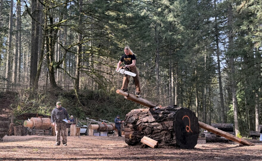 The Spring Thaw is a logging sports competition hosted by Oregon State University, Feb. 27, 2026.