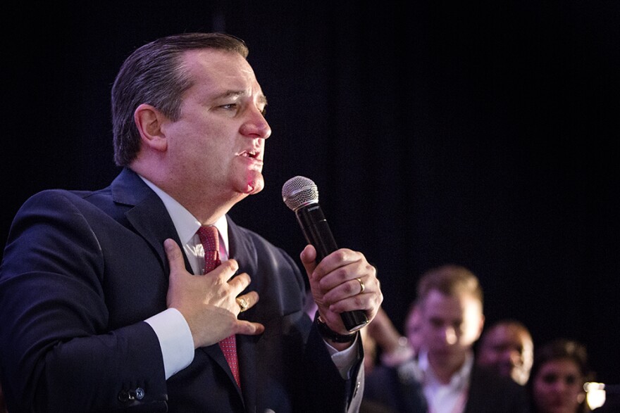 Sen. Ted Cruz speaks to supporters after winning re-election in 2018.