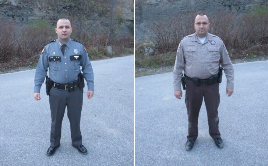 Trooper Leo Slone (left) and his brother, Deputy Robbie Slone