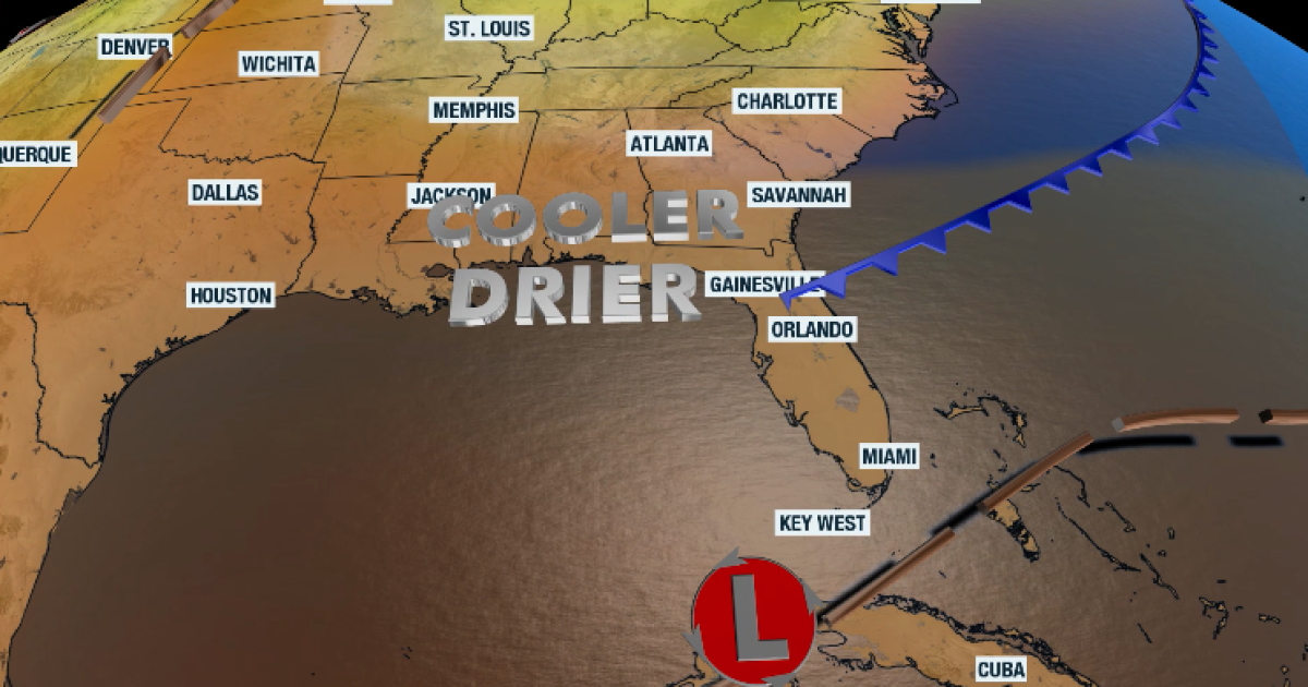 Florida is sandwiched between two systems. Rounds of rain and cooler ...