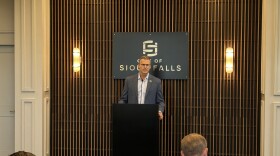 Sioux Falls Mayor Paul TenHaken speaks at a One Sioux Falls press briefing on July 17, 2025.